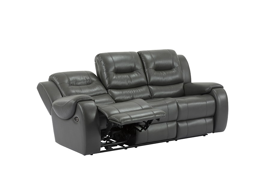 RC-2430 Daya Kulit Udara Faux Reclining Three Seater Sofa